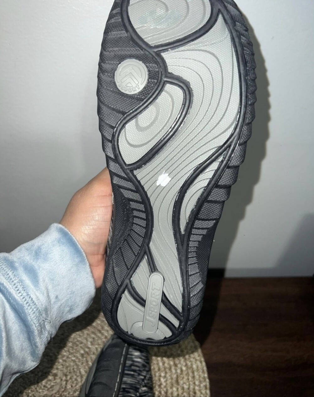 J Sport by Jambu Clave Women's Shoes, Size 9 (New) Gray with black. - Picture 6 of 9